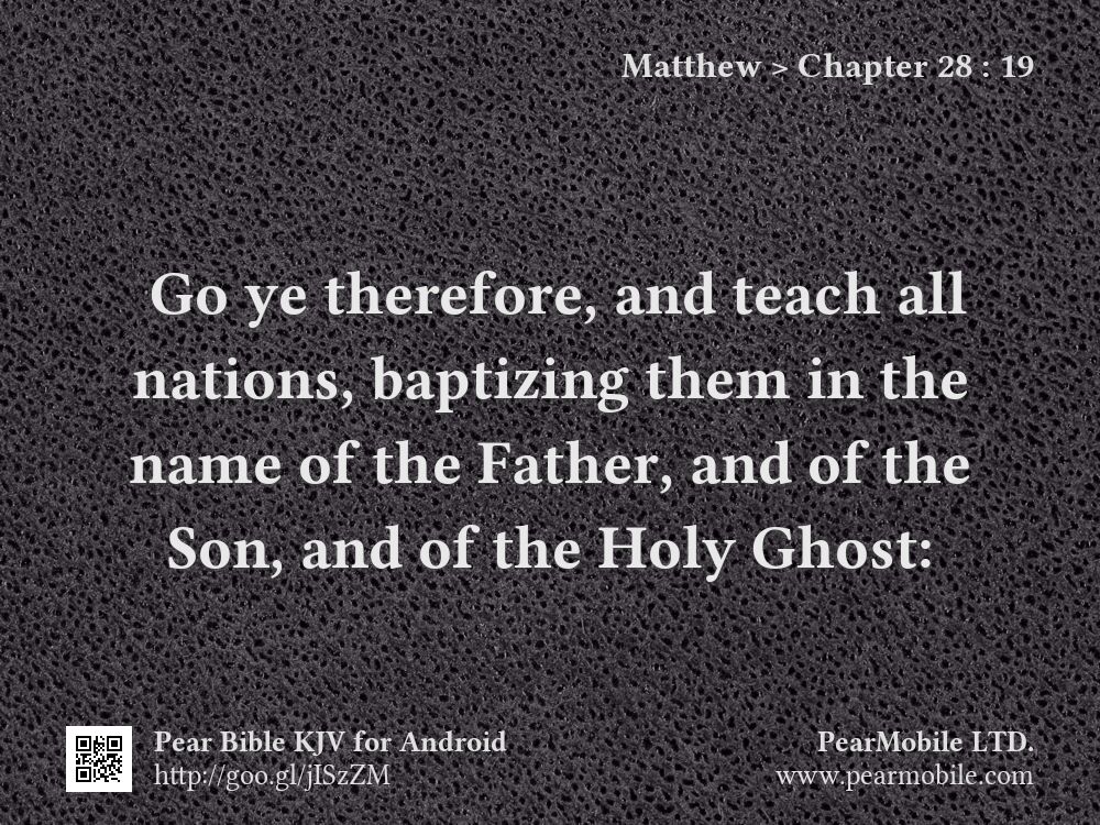 Matthew, Chapter 28:19
